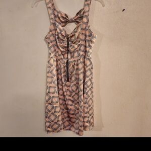 Marilyn Monroe Mini Dress Zip Front Sleeveless, Bow in Back Size XS